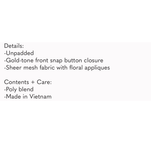 Intimately Free Burnt Orange Embroidered Lace Mesh Bralette Bra - Picture 8 of 8